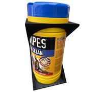 Wall Mounted Dispenser Compatible with Big Wipes Tub, Van Workshop or Garage Storage Holder