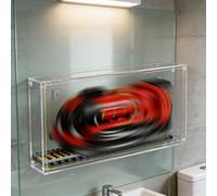 Wall-Mounted Display Case for Lego 76405 Express Train - Brick Storage and Display Case Wall Panel, Suitable for Lego Train Enthusiasts (Wall Mount Panel Only)