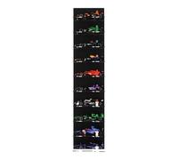 Wall Mounted Display for 10 x LEGO Speed Champions: Formula 1 Range