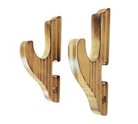 Wall-mounted Display Stand, Compact Wooden Storage Organizer, Sword Hook Rack for Samurai Wakizashi Collectibles, 1 Tier