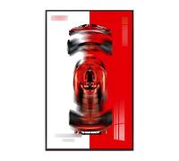 Wall-mounted display stand for LEGO Technic Ferrari SF-24 F1 Race Car (42207) for racing enthusiasts (model not included)