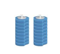 Wall-mounted Disposable Toilet Brush Cleaner, With 16/24/32PCS Brush Head Bathroom Long Handle Cleaning Brush Toilet Accessories(16 Heads)