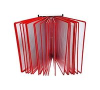 Wall-Mounted Document Display Rack - 20-Pocket Reference Organizer for A4/Letter Paper, Holds 40 Sheets, Office & Clinic Use