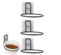 Wall Mounted Dog Bowl Door - Height Adjustable, Raised Feeding | Sturdy Wall Mounted Dog Dish Holder, Space Saving Feeder for Animal
