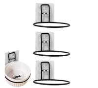 Wall Mounted Dog Bowl Holder - Strong Stable Pet Bowl Holder, Hanging Pet Bowl Holder | 3 Sets Bowl Holders