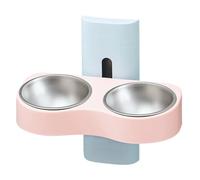 Wall Mounted Dog Bowl - Space Saving Elevated Feeding Station, Removable Stainless Steel Food | Multipurpose Wall Mounted Bowls Water Containers Par