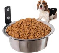 Wall Mounted Dog Bowl Stainless Steel Hanging Elevated Feeder Foldable Food and Water Bowl for Pet Cat Guinea Rabbit Easy to Clean