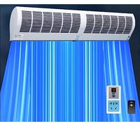 Wall Mounted Door Fan - Air Curtain with Remote Control, 90cm, 100W - Energy Efficient Airflow for Commercial and Home Use