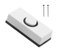 Wall Mounted Doorbell Switches with Screws Round Doorbell Push Button Replacement Hard Wiring Press Button