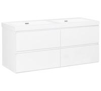 Wall Mounted Double Basin Vanity Unit CARDIEL White