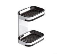 Wall Mounted Double Soap Dish Punch Free Drain