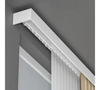 Wall Mounted Double Track Sliding Rail System - Durable Aluminum Curtain Rod for Bedroom, Living Room, Office - Space-Saving, Easy Install, Smooth Glide, Modern Home Décor