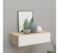 Wall-mounted Drawer Shelf Home Floating Cabinet Hanging Wall Shelf MDF vidaXL