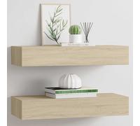 Wall-mounted Drawer Shelf Home Floating Cabinet Hanging Wall Shelf MDF vidaXL