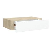 Vidaxl Wall-Mounted Drawer Shelf Concrete Grey 40X23.5X10Cm Mdf