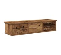 vidaXL 3 Drawer Grey Sonoma Wall Cabinet - Size: 18.5 x 88 x 26cm - Wilko