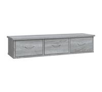 vidaXL Wall Cabinet Grey Sonoma Engineered Wood TV Unit Wall Storage Unit
