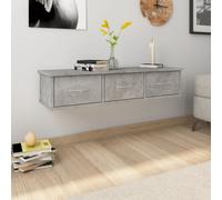 Vidaxl Wall-Mounted Drawer Shelf Concrete Grey 88X26X18.5 Cm Engineered Wood