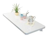 Wall-Mounted Drop-Leaf Dining Table Foldable Floating Desk for Small Spaces Wooden Breakfast Bar 60x40cm/70x40cm/80x40cm - Perfect for Home & Office