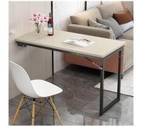 Wall-Mounted Drop Leaf Folding Dining Table - Space-Saving 90cm/100cm/120cm Kitchen Shelf, Modern Design for Small Spaces, Versatile and Functional Wall Table