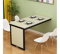 Wall Mounted Drop Leaf Table Solid Wood Drop Leaf Wall Mounted Table Foldable Dining Table The Perfect Complement to The Living Room Kitchen 4 Colors Size Optional (Black 90 * 50 * 75cm/35 * 20 * 30