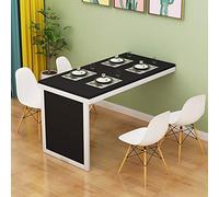Wall Mounted Drop Leaf Table Solid Wood Drop Leaf Wall Mounted Table Foldable Dining Table The Perfect Complement to The Living Room Kitchen 4 Colors Size Optional (Black 90 * 50 * 75cm/35 * 20 * 30