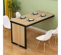 Wall-Mounted Drop-Leaf Table - Solid Wood Folding Kitchen & Dining Desk Space-Saving Workstation Versatile Multi-Function Table for Small Spaces Perfect for Apartments and Tiny Homes