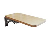 Wall Mounted Drop Leaf Wooden Kitchen Dining Table - Space-Saving Home Office Work Desk Laptop Shelf Bookshelf Versatile Learning Table for Small to Large Spaces