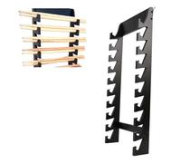 Wall Mounted Drumstick Display Rack, Commercial Acrylic Stick Holder for Drum Set with Screw Kits, Display & Collector Black Drum Stick Stand for 10 Pair of Sticks