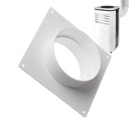 Wall Mounted Dryer Drain Adapter Threaded Wall | Portable Air Conditioner Hose Connector Flange For Exhaust Port, Fan, HVAC System, Ceiling, Home, Bathroom,