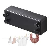 Wall-Mounted Drying Rack Clothing Lines,No Punching Double Clothes Dryer Rack | Heavy Duty Clothes Drying Laundry Lines for Bathing Suits, Towels, Shirts, Quilts, And Socks