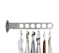 Wall Mounted Drying Rack - Folding Garments Wall Dryer for Small Spaces | Aluminium Alloy with Adjustable Arms Saves Space for Laundry Bathroom Shower Balcony Closet Apartment Dormitory Wardrobe Use