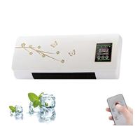 Wall-mounted Ductless Air Cooler & Heater, 2-In-1 Quiet Cooling Fan with Remote Control for Home & Office Use