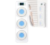 Wall-Mounted Electric Back Scrubber,Automatic Back Scrubber for Shower,with 3 Pcs of 10cm Large Brush Heads,360° Automatic Rota-Tion Scrubber for 3 Speed and 2 Mode Adjustment