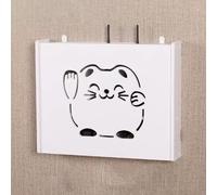 Wall-Mounted Electric Modem Cover Ventilated WiFi Router Sto Box Cable ment Solut Easy Assembly (B 47 * 9.5 * 38cm) - Perfect for Home & Office Use