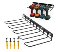 Wall Mounted Electric Organizer Holder Wall Mount Metal Drill Holder for Power Tools 41cm Holder for Drilling Screwdriver Impact Wrench 4 Tool Slots Wall Mounted