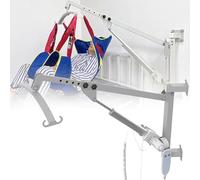 Wall-Mounted Electric Patient Lift Transfer Machine with Remote Control, Featuring A 360° Rotating Hook for Straightforward Installation Suitable for Bedridden