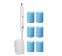 Wall Mounted Electric Toilet Cleaner Electric Toilet Scrubber Throwaway Brush Head Easy 360 Degree Stain Removal Wall Mounted Bathroom Cleaning Tool