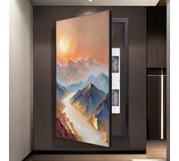 Wall Mounted Electrical Panel Cover, Decorative Electric Meter Box for Living Room and Office, Fuse Box Cover, 55in x 27.6in