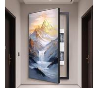 Wall Mounted Electrical Panel Cover, Decorative Electric Meter Box for Living Room and Office, Fuse Box Cover, 55in x 27.6in