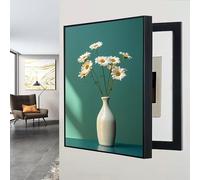 Wall Mounted Electrical Panel Cover, Decorative Meter Box, Flip Up Fuse Box Cover for Living Room and Office, Modern Design