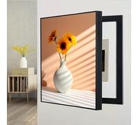 Wall Mounted Electrical Panel Cover, Decorative Meter Box, Flip Up Fuse Box Cover for Living Room and Office, Modern Design