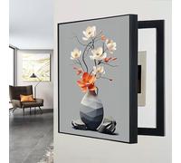 Wall Mounted Electrical Panel Cover, Decorative Meter Box, Flip Up Fuse Box Cover for Living Room and Office, Modern Design