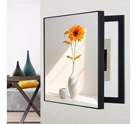 Wall Mounted Electrical Panel Cover, Decorative Meter Box, Flip Up Fuse Box Cover for Living Room and Office, Modern Design