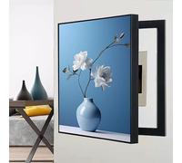 Wall Mounted Electrical Panel Cover, Decorative Meter Box, Flip Up Fuse Box Cover for Living Room and Office, Modern Design