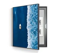 Wall Mounted Electrical Panel Cover Meter Box Decorative Painting Hidden Circuit Breaker Panel Modern Fuse Box Cover Cabinet With Ps Frame For Home Living Room Office(A-L,30cm*40cm(11.8 * 15.8in))