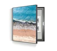 Wall Mounted Electrical Panel Cover Meter Box Decorative Painting Hidden Circuit Breaker Panel Modern Fuse Box Cover Cabinet With Ps Frame For Home Living Room Office(D-L,60cm*80cm(23.6 * 31.5in))