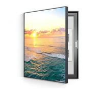 Wall Mounted Electrical Panel Cover Meter Box Decorative Painting Hidden Circuit Breaker Panel Modern Fuse Box Cover Cabinet With Ps Frame For Home Living Room Office(G-L,40cm*60cm(15.8 * 23.6in))