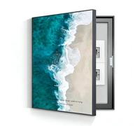 Wall Mounted Electrical Panel Cover Meter Box Decorative Painting Hidden Circuit Breaker Panel Modern Fuse Box Cover Cabinet With Ps Frame For Home Living Room Office(F-L,50cm*70cm(19.7 * 27.6in))