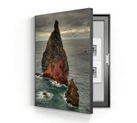 Wall Mounted Electrical Panel Cover Meter Box Decorative Painting Hidden Circuit Breaker Panel Modern Fuse Box Cover Cabinet With Ps Frame For Home Living Room Office(B-L,35cm*45cm(13.8 * 17.7in))